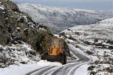 Δείτε την κατάσταση του οδικού δικτύου στη Δυτ. Μακεδονία εξαιτίας της χιονόπτωσης