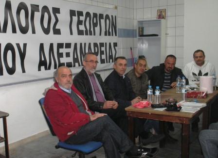 Συνάντηση του Χρήστου Αλευρά με τους αγρότες του δήμου Αλεξάνδρειας