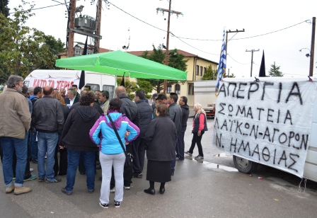 Κινητοποιήσεις των πωλητών λαϊκών αγορών το πρωί στη Μελίκη