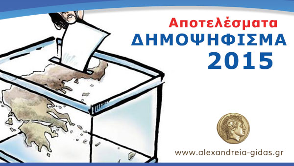 Συγκεντρωτικό αποτέλεσμα στο 40% των εκλογικών τμημάτων του δήμου Αλεξάνδρειας