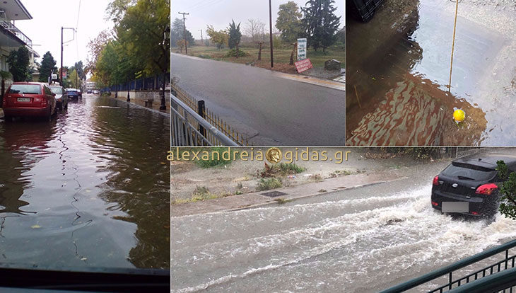 Οι εικόνες των αναγνωστών από τα προβλήματα που δημιούργησε η σημερινή βροχή στην Αλεξάνδρεια (φώτο)