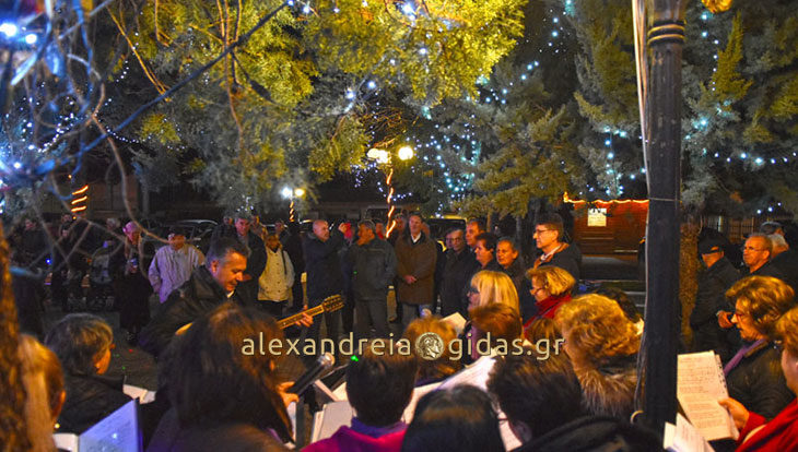 Άναψε το Χριστουγεννιάτικο Δέντρο στο Κίτρος Πιερίας (φώτο)