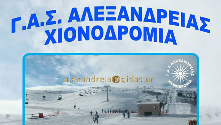 Εγγραφές στο τμήμα σκι του ΓΑΣ Αλεξάνδρειας για παιδιά από 4 έως 18 ετών και ενήλικες