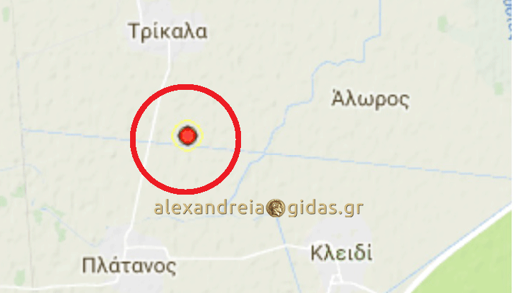 Σεισμός στο τρίγωνο Κλειδί – Τρίκαλα – Πλάτανος: Αισθητός στον δήμο Αλεξάνδρειας