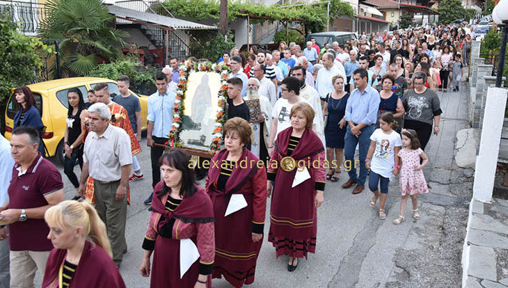 Περιφορά της εικόνας του Προφήτη Ηλία στα Ρυάκια Πιερίας (φώτο)