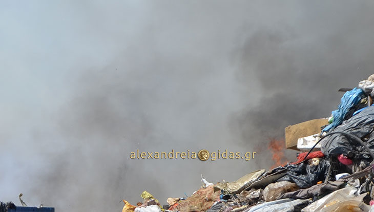 Αναγνώστης: Οι καπνοί από τα καμένα σκουπίδια της Αλεξάνδρειας έντονοι στο Παλαιοχώρι