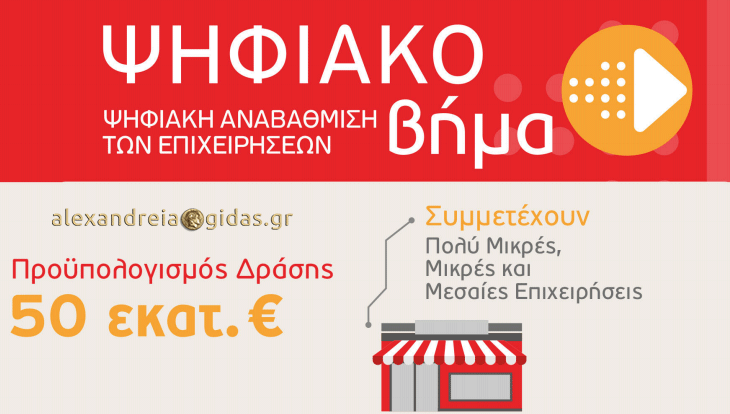 Ξεκίνησαν οι αιτήσεις για τη Δράση “Ψηφιακό Βήμα” του ΕΣΠΑ στην EXELIXIS στην Αλεξάνδρεια!