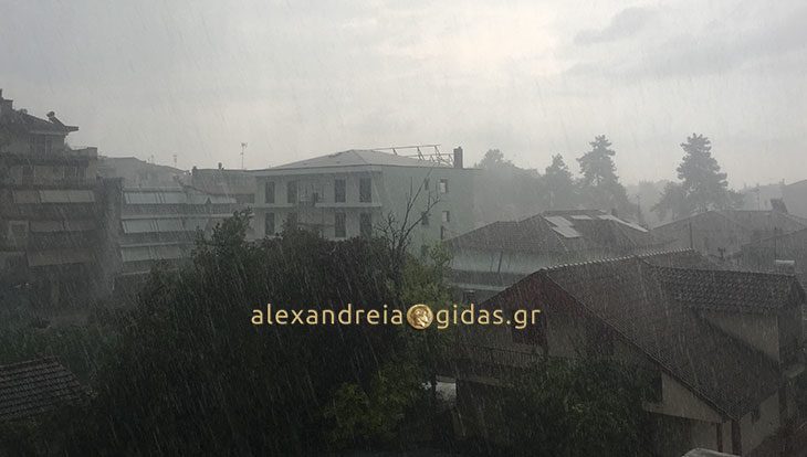 “Άνοιξαν οι ουρανοί” ξαφνικά στην Αλεξάνδρεια! (φώτο-βίντεο)