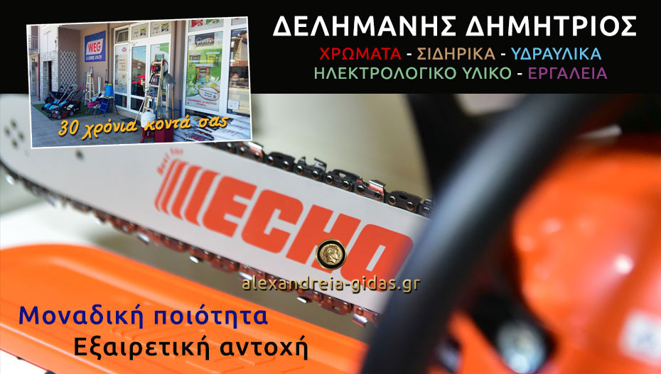 Εξαιρετικές προσφορές και μεγάλη ποικιλία σε αλυσοπρίονα κατάστημα ΔΕΛΗΜΑΝΗΣ!