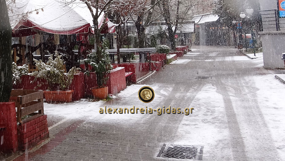 Πυκνό το χιόνι – που θα χρειαστείτε αλυσίδες στην Ημαθία και στην γύρω περιοχή (ανακοίνωση)