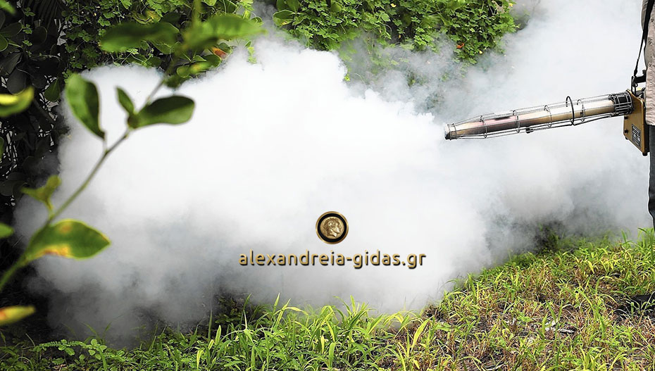 Συνεχίζονται αυτήν την εβδομάδα οι ψεκασμοί για τα κουνούπια στον δήμο Αλεξάνδρειας (πρόγραμμα)