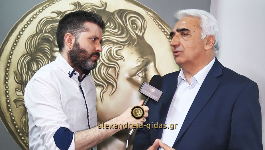 Ο Μιχάλης Χαλκίδης στο Αλεξάνδρεια-Γιδάς για την εκδήλωση (βίντεο)