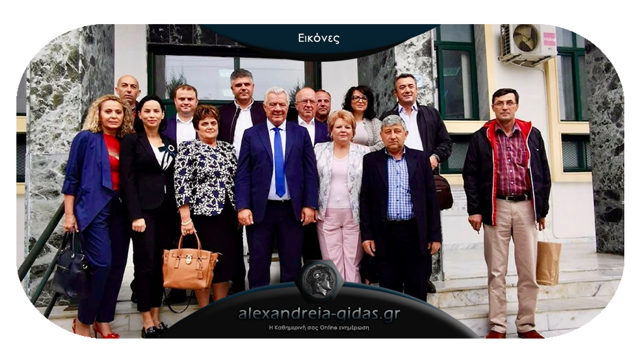 Ρουμάνοι αυτοδιοικητικοί επισκέφτηκαν τον δήμαρχο Αλεξάνδρειας
