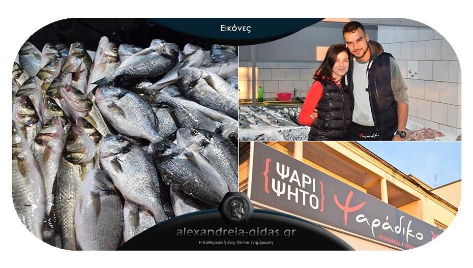 Ολόφρεσκα ψάρια στο ΨΑΡΑΔΙΚΟ του Κώστα Τσολακίδη στην Αλεξάνδρεια – μπορούν και να σας τα ψήσουν!