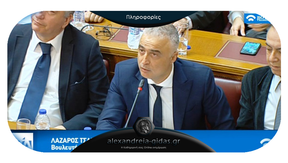 Εισηγητής της Ν.Δ. για το σχέδιο Νόμου του Υπουργείου Οικονομικών ο Λάζαρος Τσαβδαρίδης