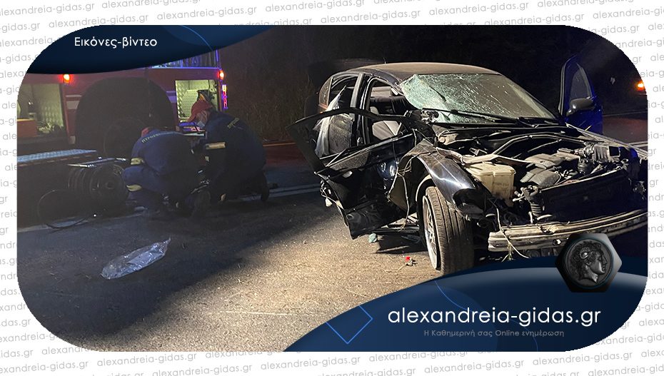 ΤΩΡΑ: Σοβαρό τροχαίο στον δήμο Αλεξάνδρειας