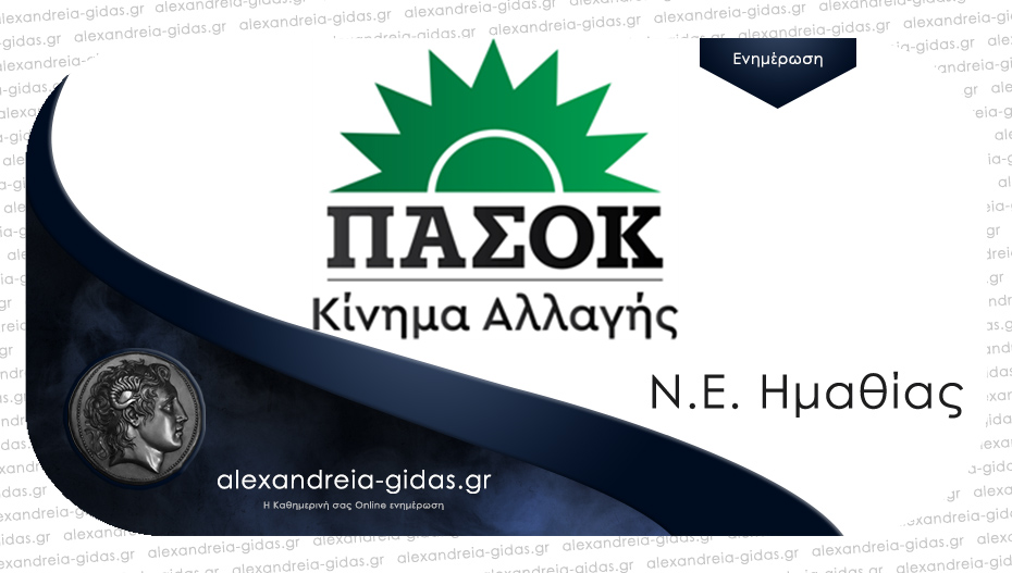 Η νέα Νομαρχιακή Επιτροπή του ΠΑΣΟΚ – ΚΙΝΑΛ νομού Ημαθίας