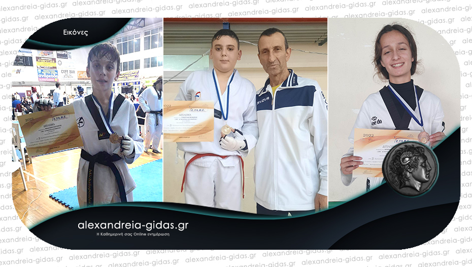 3 μετάλλια στο πρωτάθλημα Βορείου Ελλάδος στο Tae Kwon Do για τον ΦΙΛΙΠΠΟ Αλεξάνδρειας!