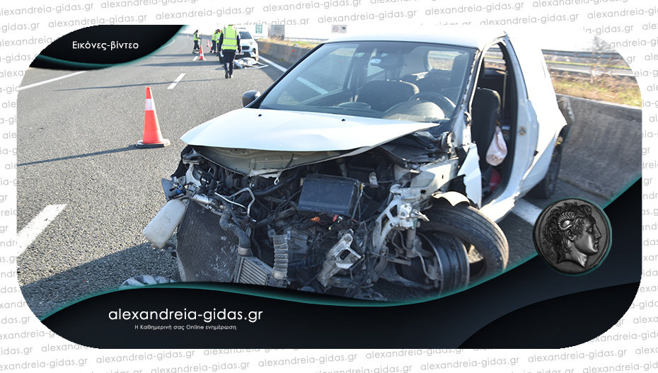 Τροχαίο ατύχημα το πρωί στην Εγνατία έξω από τα ΣΕΑ Πλατάνου