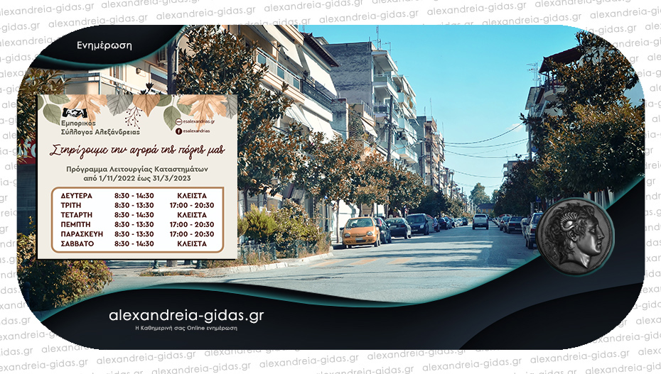 Πως θα λειτουργήσουν τα μαγαζιά της Αλεξάνδρειας μέχρι 31 Μαρτίου