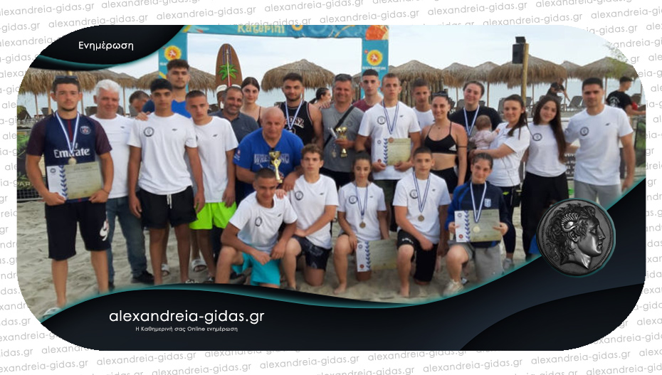 Μετάλλια και επιτυχίες για τους παλαιστές της Αλεξάνδρειας στην άμμο της Κατερίνης