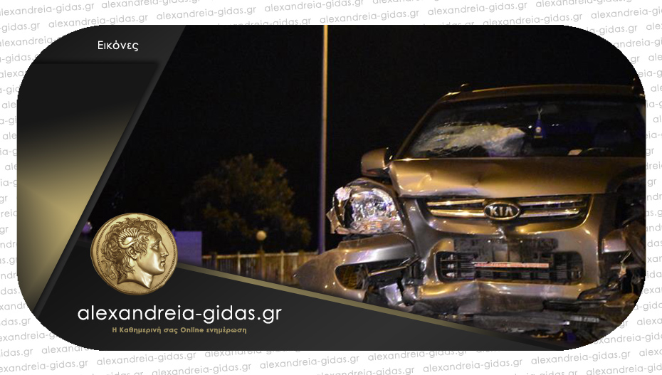 Τροχαίο ατύχημα στην Ημαθία με σύγκρουση τριών οχημάτων – δύο τραυματίες