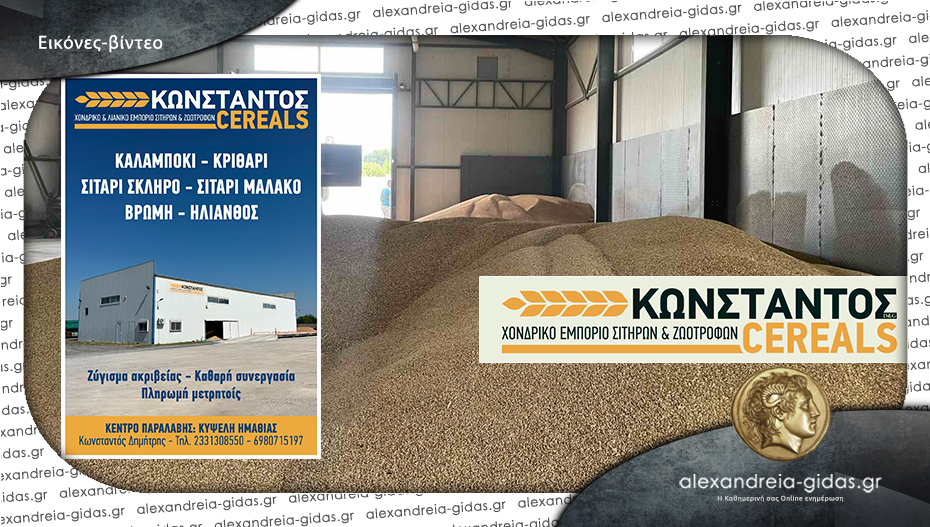 ΚΩΝΣΤΑΝΤΟΣ CEREALS στην Κυψέλη: Αγορά και εμπορία σιτηρών με αξιοπιστία στο πλευρό του παραγωγού!