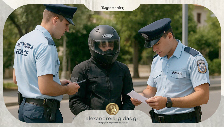 215 παραβάσεις για κράνος την προηγούμενη εβδομάδα στην Κεντρική Μακεδονία