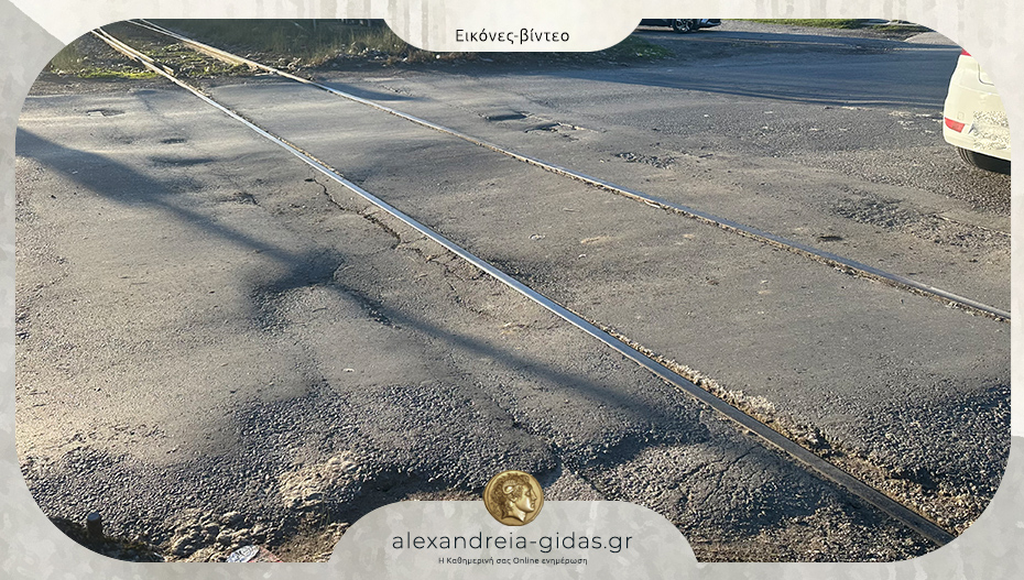 Σε τραγική κατάσταση το έδαφος στις γραμμές του ΟΣΕ στην είσοδο της Αλεξάνδρειας