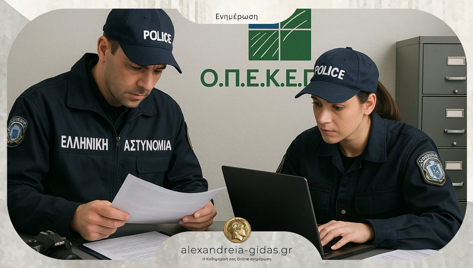 Η ανακοίνωση της αστυνομίας για το σκάνδαλο ΟΠΕΚΕΠΕ – έρευνες και στην Ημαθία