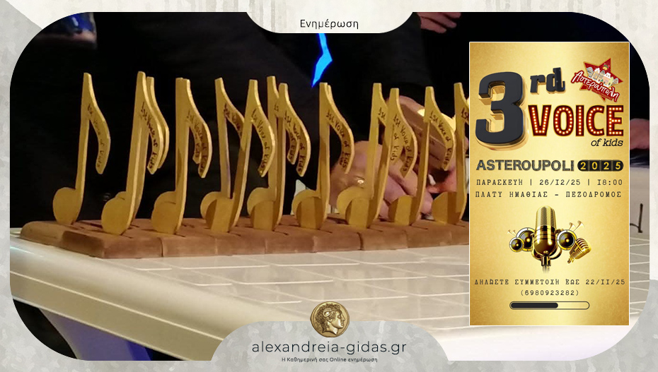 Έρχεται το 3rd Voice of Kids στην Αστερούπολη 2025!