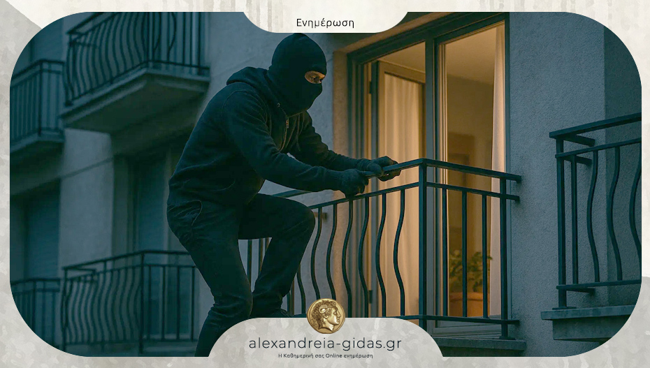 Κλοπές από σπίτια σε Ημαθία, Χαλκιδική και Θεσσαλονίκη με τη μέθοδο της αναρρίχησης