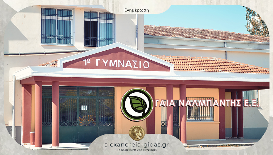 Καλλωπιστικά δέντρα από τη GAIA ΝΑΛΜΠΑΝΤΗΣ στο 1ο Γυμνάσιο Αλεξάνδρειας – ευχαριστεί το σχολείο