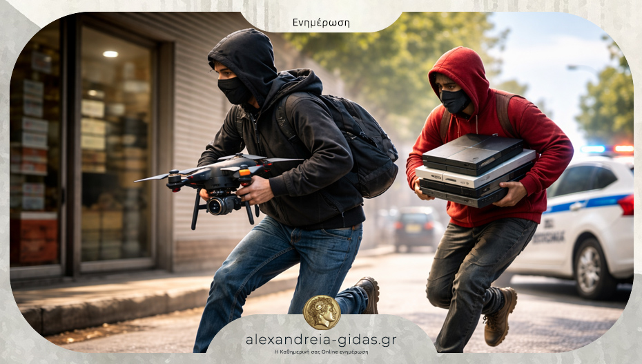 Ανήλικοι έκλεψαν drones και παιχνιδομηχανές από κατάστημα της Βέροιας