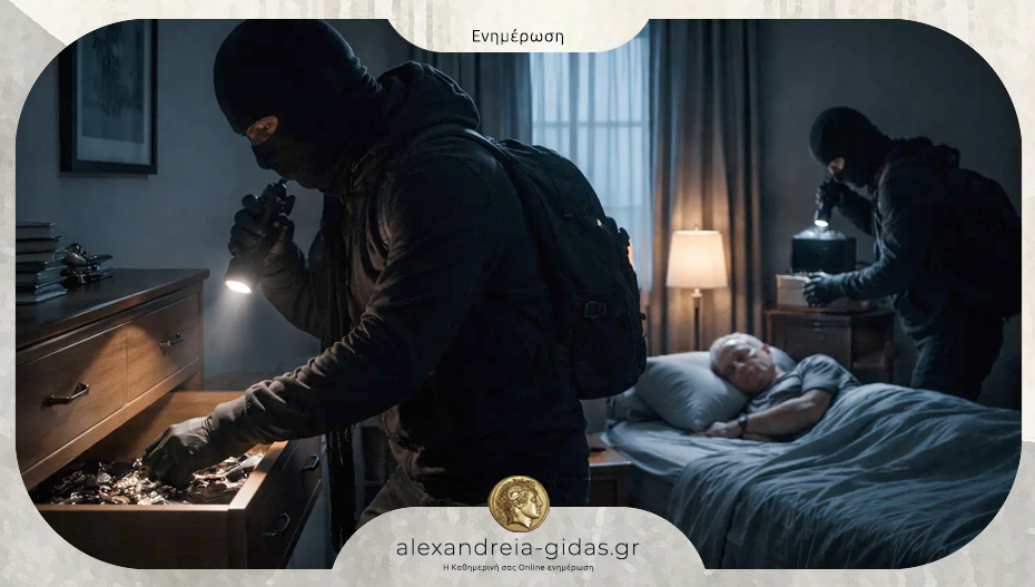 Λήστεψαν ηλικιωμένο στην Πέλλα την ώρα που κοιμόταν και τον κλείδωσαν στο δωμάτιο