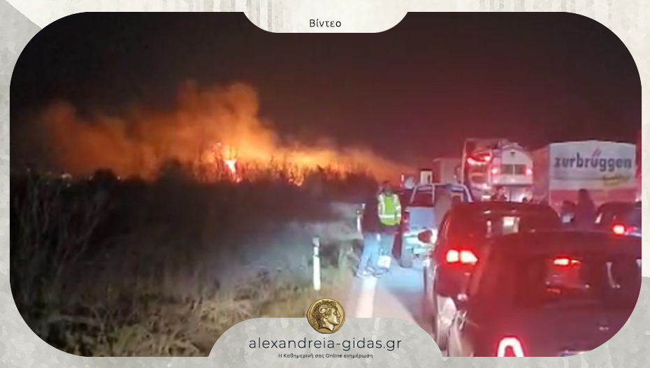 ΤΩΡΑ: Φωτιά στην ΠΑΘΕ μετά τα διόδια Μαλγάρων – διακοπή κυκλοφορίας στα δύο ρεύματα