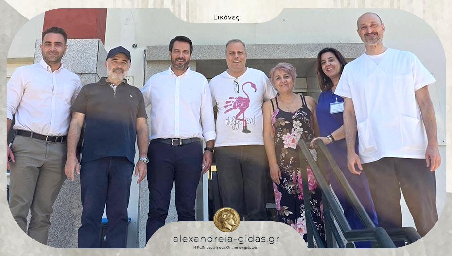 Στο Νοσοκομείο Νάουσας ο Μπαρτζώκας: “Σταθερή προτεραιότητα η ενίσχυση της δημόσιας υγείας”